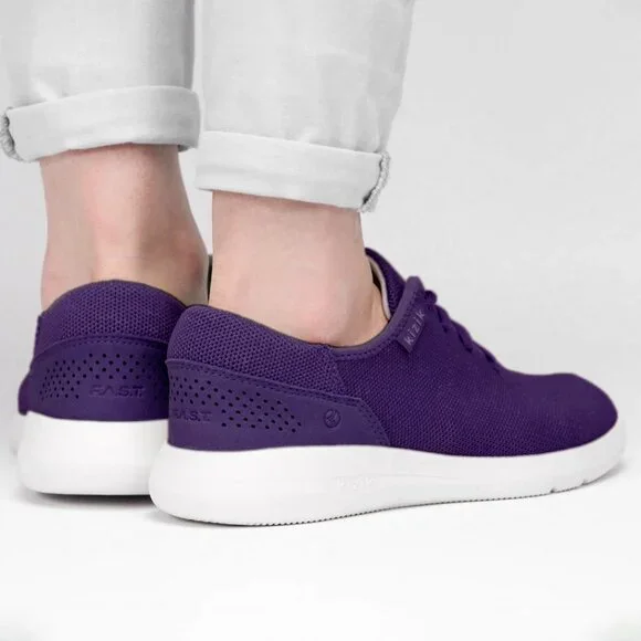 Kizik Madrid Eco Knit Purple Sneakers w/Pink Laces size 10 Women / 8.5 Men RARE - Picture 8 of 9